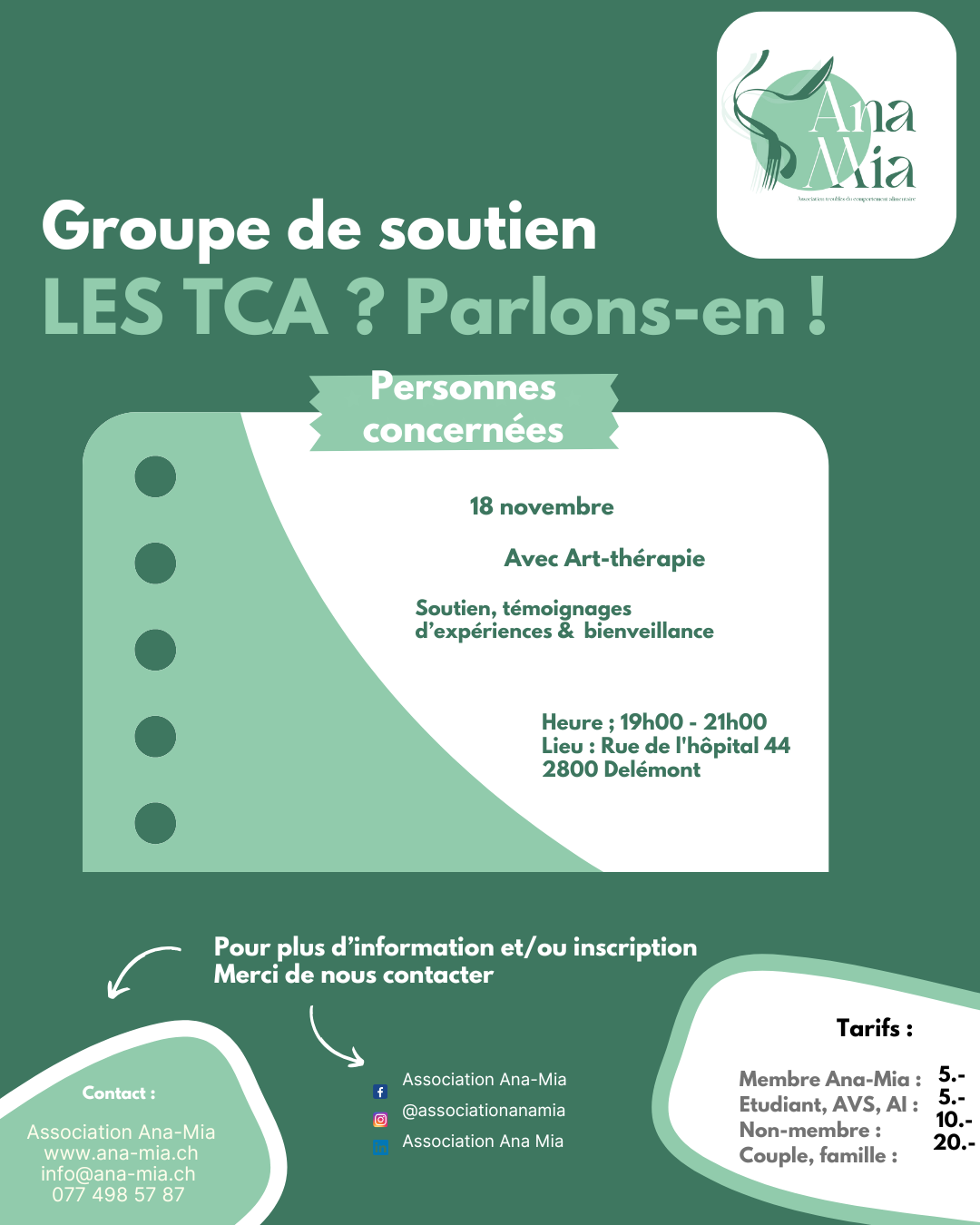 Affiche groupe de paroles 16 novembre