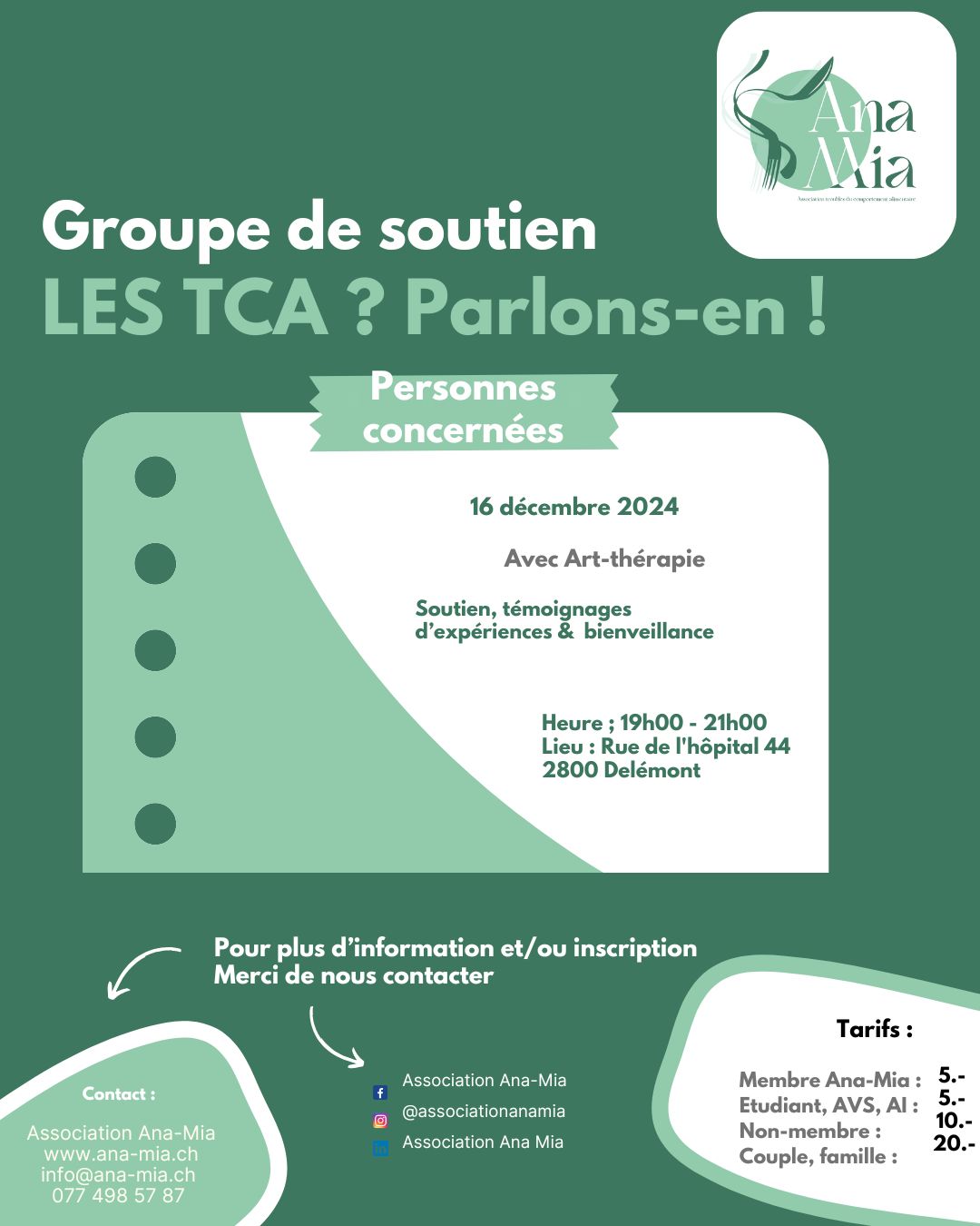 groupe de soutien décembre